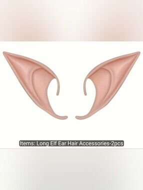 5/$35💐 Long Fairy Elf Ear Silicone - Fantasy Accessory